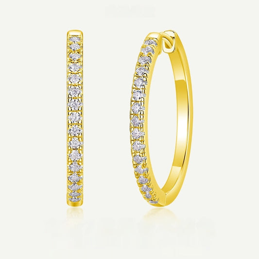 "Luxe Spark – Moissanite Ear Clip Set"