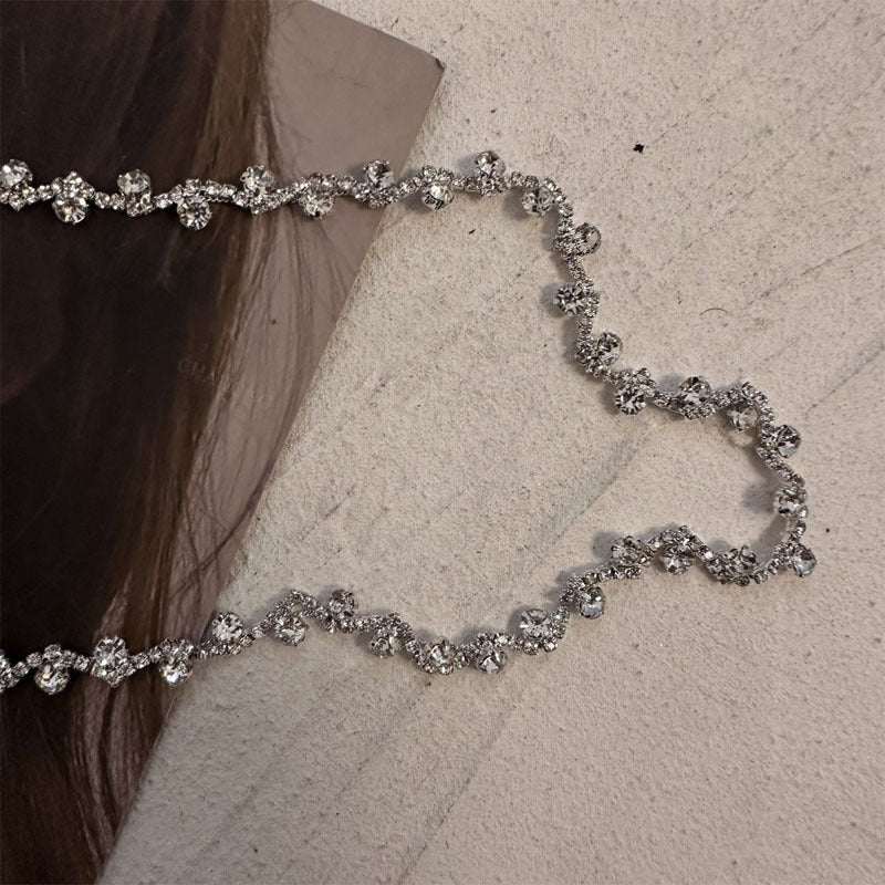 "Celestia Luxe – Multi-Way Rhinestone Lace Collar"
