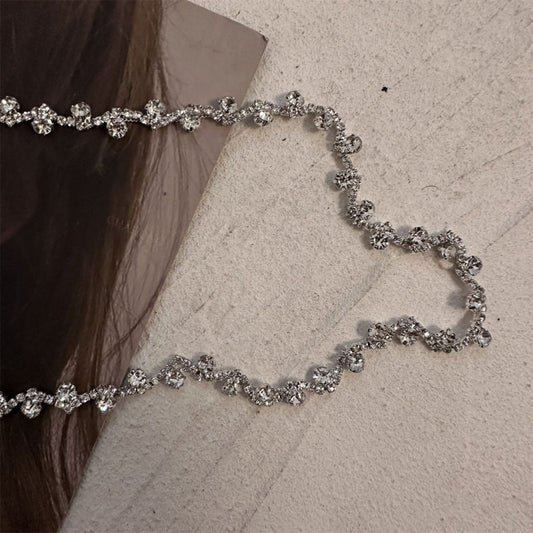 "Celestia Luxe – Multi-Way Rhinestone Lace Collar"