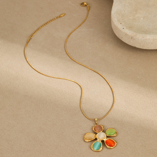 "Golden Bloom – Floral 18K Statement Set"