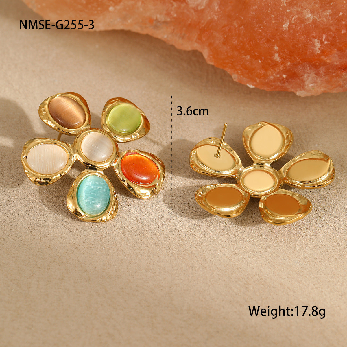 "Golden Bloom – Floral 18K Statement Set"