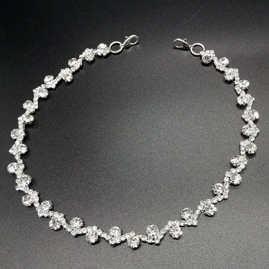 "Celestia Luxe – Multi-Way Rhinestone Lace Collar"